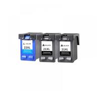 IJOSADON Compatible Ink Cartridges Compatible With 21XL 22XL Replacement Compatible With Hp21 DeskJet F300 Series F310 F325 F335 F340 F350 F370 F380 F385 F390(2BK AND 1COLOR)
