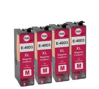 IJOSADON Ink Cartridge Compatible With SureColor Printers SC T3100 T5100 T2100 Replacement Inkjet Pigment Ink T40D T40D1 T40D2 T40D3 T40D4 Cartridges(4pcs Magenta)