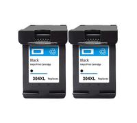 IJOSADON Refillable 304XL Ink Cartridge Compatible With 304 XL 304 2620 3700 3720 3752 5000 5010 5020 5030 5032 5034 2620 2630 2632 Printers(BK(2PC))
