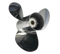 IJOSADON Stainless Steel Boat Propeller Compatible With 35-60 11 1/4X13 11 1/4X14 11 5/8X11 3/8X12 1/8X13 11X15 10 1/4X16 13 Tooth Spline Outboard Motors(10 1-4X16)