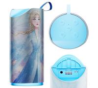 iJoy Disney Frozen Anna and Elsa Fan Splashproof Wireless Speaker - Bluetooth Speaker with 3 Hours Playtime / SD Slot / FM Radio - Disney Frozen Gifts for Women, Men and Women