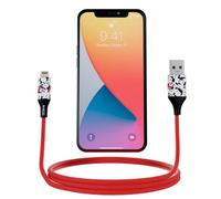 iJoy Disney Minnie Mouse 6FT Replacement iPhone Charger Fast Charging - MFI Certified Braided USB Charging Cable High Speed Data Sync Compatible with Android,MacBook,Google and More