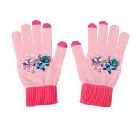 iJoy Disney Touch Screen Winter Gloves for Cold Weather - Warm Lilo and Stitch Gifts for Fans of Stitch Stuff, Pink, Standard
