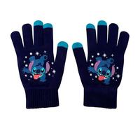 iJoy Disney Touch Screen Winter Gloves for Cold Weather - Warm Lilo and Stitch Gifts for Fans of Stitch Stuff, Blue, Standard
