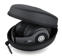 iJoy Hard Headphone Travel Case for Foldable Rechargeable Wireless iJoy Headphones- Portable, Universal Hard EVA Shell Storage Bag with Zipper for Carrying On and Over Ear Studio Headsets- Black
