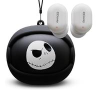 iJoy The Nightmare Before Christmas Wireless Earbuds W/Charging Case | Rotating Earbud Case Features 3 Jack Skellington Designs | Jack Skellington Bluetooth Earbuds W/Up to 10 Hrs Battery Life