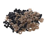 IJSDNVJNDX 100Pcs 6mm Black Plastic Safety Eye Washers For Teddy Toy Eyes Puppet Doll Craft
