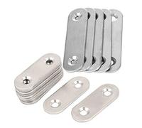 IJSDNVJNDX 10Pcs Flat Mending Plates Repair Fixing Joining Brackets 40X15mm & 5Pcs 60mm x 16mm Straight Repair Joining Mending Flat Plate Bracket
