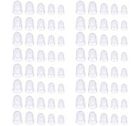 IJSDNVJNDX 160 Pcs Fingertip Protectors, 5 Sizes Ukulele Finger Caps,for Guitar Ukulele Stringed Instruments