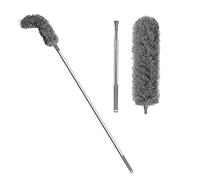 IJSDNVJNDX 2Pcs Gutter Cleaning Brush Roofing Tool with Telescopic Extendable Pole 8.2Ft Guard Cleaner Tool Easy Remove Leave, Grey Easy Install