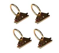 IJSDNVJNDX 4 Packs Steel E-Track O-Ring Tie-Down Anchors for E-Track Tie-Down System Secure Cargo in Enclosed Flatbed Trailers