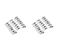IJSDNVJNDX 40Pcs Blank Stainless Steel Shoe Clips Clip Diy Craft Buckles