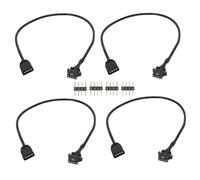 IJSDNVJNDX 4Pcs RGB Extension Cable 12V 4 Pin to SM 4Pin Female ARGB Connector Adapter Cable for Computer Fan Motherboard LED Strip