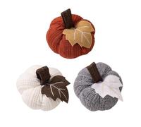 IJSDNVJNDX 6PCS Decorative Pumpkins Fall Thanksgiving Halloween Decoration Knitted Pumpkin Sewing Fabric Hanging PendantParty Tree