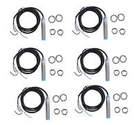 IJSDNVJNDX 6X DC 6-36V PNP NO 3-Wire 4mm Cylindrical Inductive Proximity Sensor Approach Switch LJ12A3-4-Z/BY