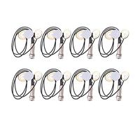 IJSDNVJNDX 8X Piezo Contact Microphone 3 Transducer Pickups with End Pin Jack for Kalimba