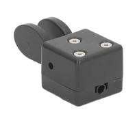 IJSDNVJNDX Automatic CW Telegraph Key Shortwave Radio Mini Dual Paddle Morse Key with Magnetic Base