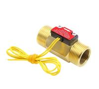 IJSDNVJNDX Brass Switch with Filter Mesh 1/2" 3/4" DN15 DN20 for Liquid Media Water Sensor 0-220V B