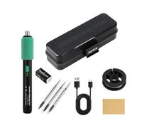 IJSDNVJNDX C211 Electric Soldering Iron DC 5V USB 15W Portable Wireless Mini Soldering Tool with 3 Tip