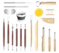IJSDNVJNDX Carving, Drawing, Shaping for Pottery Tools- Clay Tools Kit, 19 PCS for Pottery Tools, Sculpting Tool for Ceramic Crafts