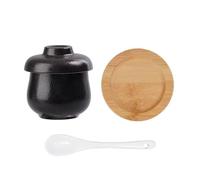 IJSDNVJNDX Ceramic Egg Coddler with Lid-Microwave Safe Stew Bowl for Home Kitchen for Breakfast Dark and Colorful