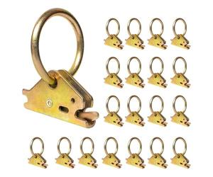 IJSDNVJNDX E-Track Tie Down O Ring- Heavy Duty 20 PCS Set for E-Track Ring for E-Track Tie Down Rails/Single System