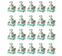IJSDNVJNDX EC11 360 Degree Rotary Encoder with 20MM Handle, 20 Position 20 Pulse, Digital Potentiometer, 5Pin with Push Button