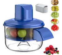 IJSDNVJNDX Electric Peeler, Automatic Grape Garlic Peeler Machine, Fruit and Vegetable Skin Remover for Home Kitchen Use Blue