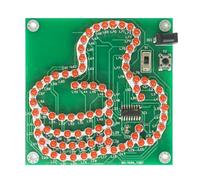 IJSDNVJNDX Electronic Kit for DIY Thumb Light 81 LED Flashing MCU STC8G1K08 Controllable PCB Soldering Practice Kit with Power Cord