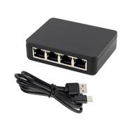 IJSDNVJNDX Ethernet Splitter Adapter for PC Laptop Network RJ45 Cable LAN Network Internet 1 to 4 Ways 1000Mbps Gigabite Splitter