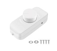 IJSDNVJNDX for Brightness Adjustment Inline Dimmer Switch for 12V 24V LED Lights Frequency Adjustable Push On/Off Rotary Control B