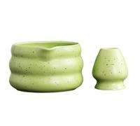 IJSDNVJNDX for Tea Set-Matcha for Tea Bowl and Jar for Tea Lover Enthusiasts-Ceramic Material Green