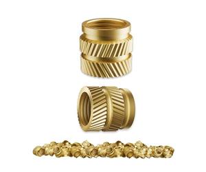 IJSDNVJNDX Heat-Set Threaded Inserts, for 3D Printing Components and Plastic Parts - Knurled Nuts (100 Pieces)