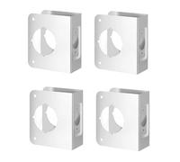 IJSDNVJNDX Lock and Door Reinforcement Plate 4pcs Set 1-3/4-Inch Thickness 2-3/8-Inch Backset 2-1/8-Inch Bore for Doors Reinforcement Repair