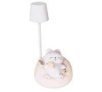 IJSDNVJNDX Mini LED Desk Lamp Dimmable Reading Light 3 Lighting Modes USB Rechargeable Portable Nightlight Bedside Light Cat Design Night A