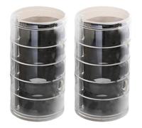 IJSDNVJNDX Multi-Layer Rotating Belt Organizer-Transparent Display Case for Women' S Belts, Necklaces& Jewelry-Modern Design Style