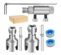 IJSDNVJNDX New 4 in 1 PVC Pipe Threading Tool Kit 2-in-1 Internal& External Water Pipe Wrench Wire Opener for 1/2"& 3/4" Pipes