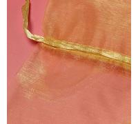 IJSDNVJNDX Packaging Organza Wine Bag, Transparent Mesh Bottle Gift Bag, Wine Cover with Christmas Drawstring Dress (Gold,120Pcs)