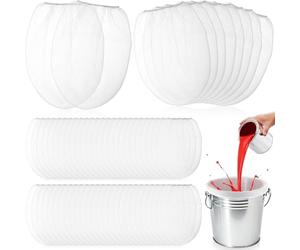 IJSDNVJNDX Paint Strainer Bags 60 Pcs, 5 Gallon Fine Mesh Filter Bag with Elastic Top Opening Hydroponic Filter Tool for Gardening