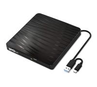 IJSDNVJNDX Portable USB A/C 3.0 CD/DVD Drive for Laptop, CD/DVD Player, Portable+ /-RW Burner CD-ROM Reader Writer Disk Duplicator