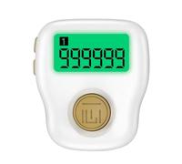 IJSDNVJNDX Silent Finger Counter 6 Channels Digital Rechargeable Pray Tasbih Tally Clicker Night Glow