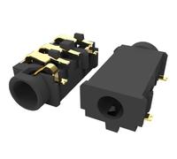 IJSDNVJNDX SJ-43615TS-SMT-TR Audio Jack Gold-Plated Copper Alloy 50mΩ Audio Jack for CNC Industrial Machinery PCB SMT Mounting