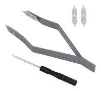 IJSDNVJNDX Spring Bar Tweezers for Watch Strap & Band - Aluminum Alloy Pin Removal Tool with Spare Fork Tips & Screwdriver