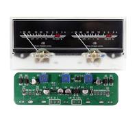 IJSDNVJNDX Stereo Audio Amplifier Board,DB Sound Level Indicator Meter with Double Pointer VU Meter Adjustable Backlight Driver