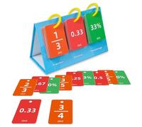 IJSDNVJNDX Thinking Cognition Training 69PCS Decimal-Fraction-Percentage Conversion Cards Educational Table Model Kids Learning Tool