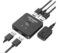 IJSDNVJNDX USB Printer Sharer 2-in 2-Out Printer Sharing Device Manual USB Splitter Hub for Keyboard Mouse USB Drive Switch