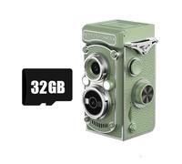 IJSDNVJNDX Vintage Mini Digital Camera 5MP 1080P FHD Dual Lens Video Vlogging Portable Retro Camera with Flash 32G B