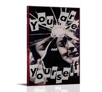 ijshndgn Barbara Kruger You Are Not Yourself Poster Vintage Art Cover Room Decor Aesthetic for Bedroom Living Room Walls Aesthetic Poster 08x12inch(20x30cm) Frame-style