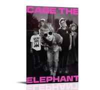 ijshndgn Cage The Elephant Poster Vintage Art Cover Room Decor Aesthetic for Bedroom Living Room Walls Aesthetic Poster 12x18inch(30x45cm) Frame-style