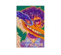 ijshndgn The Boy And The Heron Poster Vintage Art Cover Room Decor Aesthetic for Bedroom Living Room Walls Aesthetic Poster 12x18inch(30x45cm) Unframe-style